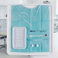 Kit dentaire jetable 6-en-1 stérilisé pour examen buccal en gros pour usage en clinique dentaire