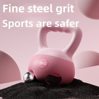 Kettlebell en PVC souple 6 kg pour femmes et hommes, utilisation à domicile, équipement d'exercice pour le renforcement des hanches et le remodelage corporel