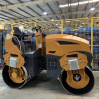 Compacteur routier vibrant à tambour unique de 1, 2 et 5 tonnes, fabriqué en Chine, avec moteur et pompe