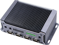 PC industriel fanless Alder Lake I5-1235U Yantronic avec 16 Go de RAM, 128 Go de stockage, double HD, 2 ports LAN, 6 ports COM RS232/485, 8 ports USB, 9-36V pour l'automatisation