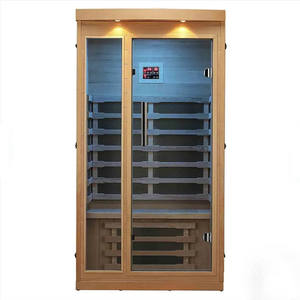 Alta calidad MOZAIIK IHI102 Diseño moderno Sauna infrarrojo Hemlock Madera Calefacción eléctrica Material de madera maciza 1 año de garantía - Product Image 1