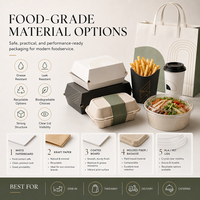 Imballaggi Alimentari in Carta Ecologica - Soluzioni Bento Biodegradabili e per Alimenti, Ideali per Ristoranti e Asporto