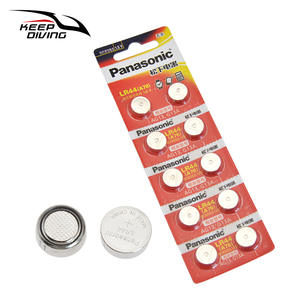 Paquete de 5 Pilas de Botón Alcalinas Electrónicas AG13/G13A de 1.5V para LR44 - Product Image 1