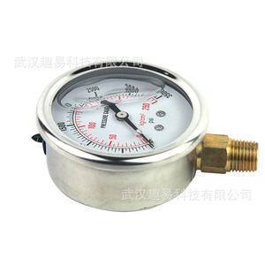 Manomètre analogique QY 0-3500 PSI en acier inoxydable résistant aux chocs pour usage automobile - Product Image 4