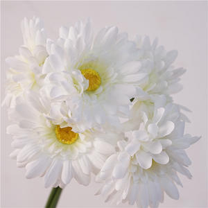 CM-TH878 <span class=keywords><strong>Ramo</strong></span> de Flores de Gerbera Artificial de Alta Calidad con 5 Cabezas, Tacto Real, para Decoración de Bodas y Hogar - Product Image 6