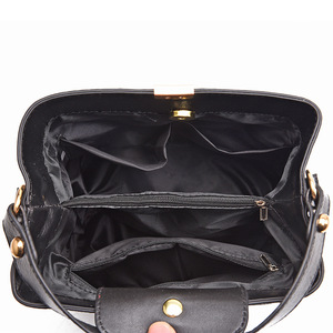 Wholesale Pu Leather Luxury Women Bucket Bags Design Ladies Sling Tote Bags Hand Bag Trendy Women's <b>Handbag</b> for Lady - Product Image 2