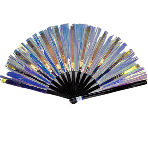 Ventiladores Plegables de PVC en Oferta, Abanicos de Bambú con Logotipo Personalizado, Coloridos y Hermosos, Abanico de Mano Pintado con Libélula Grande, Portátil - Product Image 3