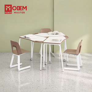 Escritorio de Entrenamiento MINYI OFFSET, Mesa Universitaria, Escritorio Clásico para Aula, Combinación de Escritorio y Silla, Conjunto de Escritorio y Silla para Escuela - Product Image 1