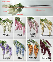 Promo! Bunga Wisteria Buatan Warna-warni Harga Grosir untuk Dekorasi Pernikahan dan Acara