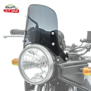 RACEPRO-Parabrisas Universal Retro para motocicleta, Deflector de viento deportivo Compacto personalizado de 4-7 pulgadas para Honda, Yamaha, Suzuki y Harley