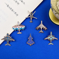 Insignia de Avión para Exhibición Aérea, Modelo de Transbordador Espacial, Broche Metálico, Colección para Entusiastas, Hobby, Souvenir de Avión de Combate J-20 con Efecto de Goteo
