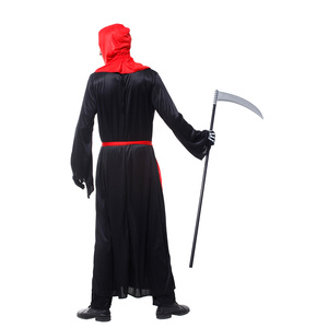 Disfraz de Halloween para hombre <span class=keywords><strong>Grim</strong></span> <span class=keywords><strong>Reaper</strong></span> con guantes adultos esqueleto fantasma muerte disfraz de terror - Product Image 6