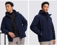 Veste bomber softshell imperméable 3-en-1 avec doublure en duvet amovible à 90 % pour l'hiver, la montagne, personnalisable, résistante à l'usure et respirante