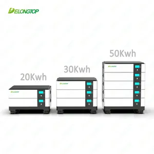 51.2V LifePO4 แบตเตอรี่ 48V 200Ah Off-Grid ระบบจัดเก็บพลังงานวางซ้อนกันได้ 10Kwh 20Kwh 30Kwh 50Kwh แบตเตอรี่ลิเธียม Akku เก็บ