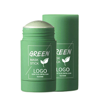 Mascarilla Facial Limpiadora Purificante de Arcilla, Crema Facial de Barro, Etiqueta Privada, Mascarilla en Barra de Té Verde Orgánico