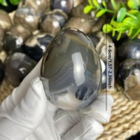 Œufs d'agate volcanique de haute qualité en gros, agate fluorescente aux UV, pierre de cristal de guérison, œuf pour la décoration de la maison et la guérison DIY