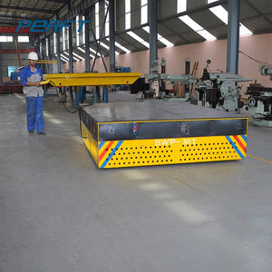 Chariot de transfert d'approvisionnement de la Chine 1-1300T chariots motorisés de transport résistants chariot à lit plat électrique - Product Image 5