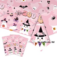 Nouvelle nappe de fête rectangulaire en plastique PE imprimée en sérigraphie pour Halloween, marque Xuece, en stock, vente en gros, directement de l'usine