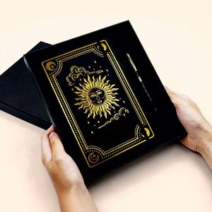 Cuaderno A5 con Cubierta de Papel, 100 Hojas Rayadas, Set de Regalo con Caja, Libro de Cartas del Tarot, en Stock, Logo Personalizable - Product Image 2