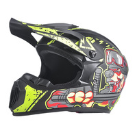 Casque intégral exclusif transfrontalier certifié DOT en ABS pour moto tout-terrain, VTT, karting et descente en VTT