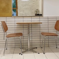 Mobilier de restaurant minimaliste italien, mobilier de café, tables et chaises de café pour pâtisserie et bistro