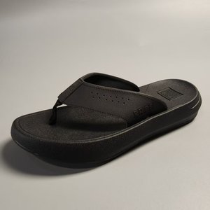 Men's Trendy <strong>Flip</strong>-<strong>Flops</strong> Comfortable Thick-Soled Thong Sandals Genuine Leather Lining Casual Outdoor Non-Slip Design - Product Image 3