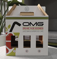 Boîte à bière en carton ondulé avec insert protecteur pour l'emballage des bouteilles, vente en gros