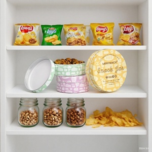 Boîtes en métal de 150 ml, 200 ml, 250 ml, pots vides en aluminium avec couvercle à vis pour aliments, desserts, lait, impression offset pour biscuits - Product Image 2