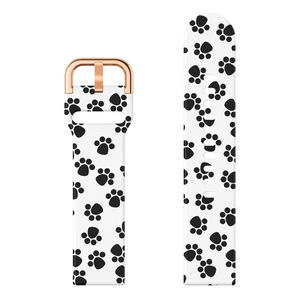 Bracelet imprimé pour femmes, pour Samsung Galaxy Watch 5 Pro/4, en Silicone, Sport, 22mm, 20mm, motif floral, léopard, bracelet de remplacement - Product Image 6