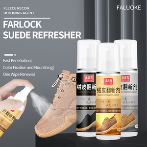 Suministro de fábrica Limpieza en aerosol para el cuidado del calzado en color natural Nubuck Suede Leather Liquid Shoe Polish Quitamanchas - Product Image 2