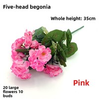 Panier de fleurs de cérémonie d'ouverture, bouquets sur pied pour mariage, haute simulation, accessoires de décoration intérieure pour photographie d'ambiance, en stock