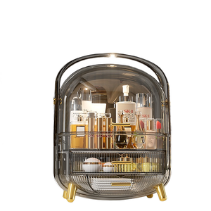 Transparent cosmetics storage organizer storage drawer box makeup box