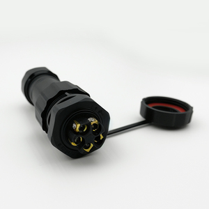 IP68 Đen hàng không nối bảng điều khiển cài đặt hàn cáp điện nối cắm nam và nữ ổ cắm - Product Image 5