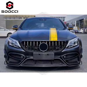Juego de parachoques delantero de estilo IMP de fibra de medio carbono para <span class=keywords><strong>Mercedes</strong></span> <span class=keywords><strong>Benz</strong></span> Clase C W205 AMG C63 C43, divisor de labios delantero deportivo, accesorios para coche - Product Image 4