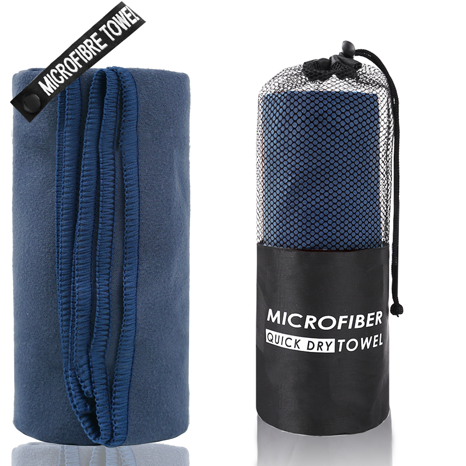 Sac cylindrique bleu profond