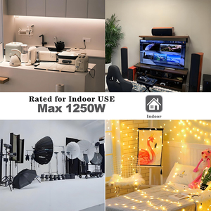 Nema <span class=keywords><strong>1</strong></span>-15P كابل تقسيم مزدوج <span class=keywords><strong>1</strong></span>-15r كابل طاقة 2-الشق ذكر أنثى <span class=keywords><strong>NISPT</strong></span> 16AWG 18AWG 10A/V أسلاك تمديد - Product Image 3