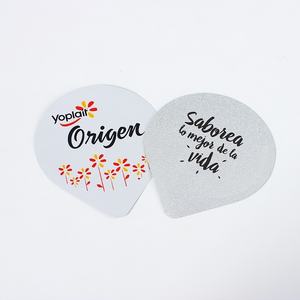 Sellado térmico pelable personalizado inducción troquelado en relieve taza de yogur papel de aluminio contenedor tapa de papel - Product Image 3
