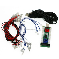 Placa Codificadora de Teclado USB con Cable, Placa de Control de Botones de Arcade de Retardo Cero, Hecha de Plástico para Conexión a TV Box