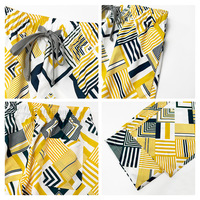 Ensemble de blouses de travail unisexe en tissu Dobby polyester imprimé dessin animé à col en V, pour SPA, salon de beauté, infirmière, uniforme médical, deux pièces, ODM