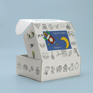 Boîtes d'emballage d'expédition <span class=keywords><strong>en</strong></span> <span class=keywords><strong>carton</strong></span> personnalisées avec un design de marque, imprimées avec des motifs fantaisistes dessinés à la main, pour les produits de jeux éducatifs - Product Image 2