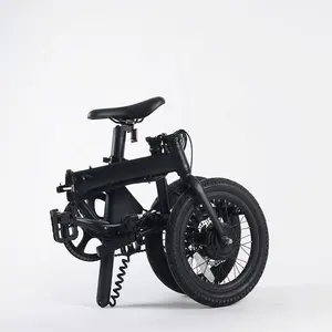 2022 새로운 자전거 16 인치 숨겨진 배터리 카고 전기 자전거 합금 접이식 프레임