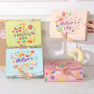 Paquete de 4 Cajas de Regalo de Papel con Cinta, Cajas de Embalaje para Dulces <span class=keywords><strong>y</strong></span> Regalos, Decoración para <span class=keywords><strong>el</strong></span> Día de <span class=keywords><strong>la</strong></span> Madre - Product Image 1