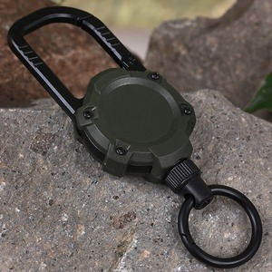 H24 Mousqueton en métal tactique anti-perte Porte-clés <span class=keywords><strong>magnétique</strong></span> rétractable à haute capacité de charge <span class=keywords><strong>avec</strong></span> porte-clés à dégagement rapide - Product Image 5