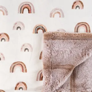 <span class=keywords><strong>Couverture</strong></span> en minky personnalisée, <span class=keywords><strong>couverture</strong></span> douce en fausse <span class=keywords><strong>fourrure</strong></span> minky, <span class=keywords><strong>couverture</strong></span> de sécurité pour bébé fille, <span class=keywords><strong>couverture</strong></span> en peluche à pois - Product Image 1