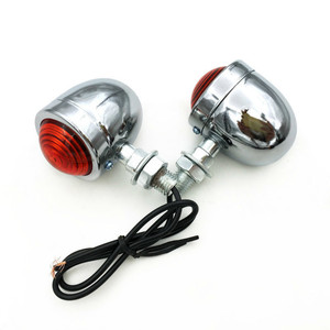 Clignotant universel 12V Bullet pour motos Clignotant Ambre pour <span class=keywords><strong>Harley</strong></span> Cafe Racer 2x <span class=keywords><strong>Moto</strong></span> - Product Image 3