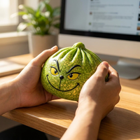 Édition Noël Monstre Vert Pelucheux Grinch : Jouet Anti-Stress à Presser, Boîte Mystère Créative, Cadeau Amusant