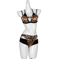 Soutien-gorge Sexy en Polyester léopard pour femmes, vêtements de Fitness, pôle taille haute, grande taille, vêtements de danse exotiques, nouvelle collection