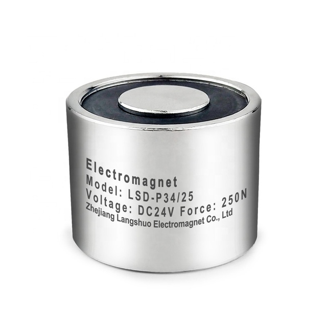 Electromagnet LSD-P34/25 DC 12V 24V Electromagnet 20KG Electro Lifting Magnets