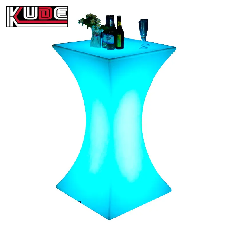 Garden party led furniture LED square table led bar table Led cocktail table