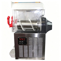 Máquina de Granizados de Acero Inoxidable de 3 Tanques, 45L de Capacidad Total, Alta Productividad, para Smoothies, Jugos, Bebidas, Hielo